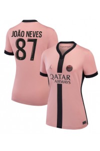 Fotbalové Dres Paris Saint-Germain Joao Neves #87 Dámské Třetí Oblečení 2024-25 Krátký Rukáv